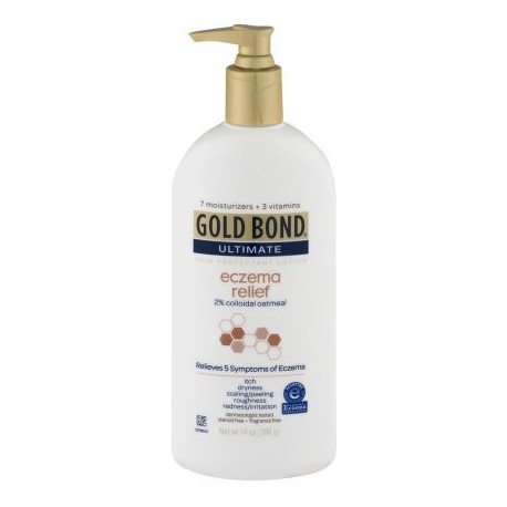 Gold Bond Ultimate Relief Eczema Skin Protectant Lotion 2% de harina de avena coloidal 14 oz