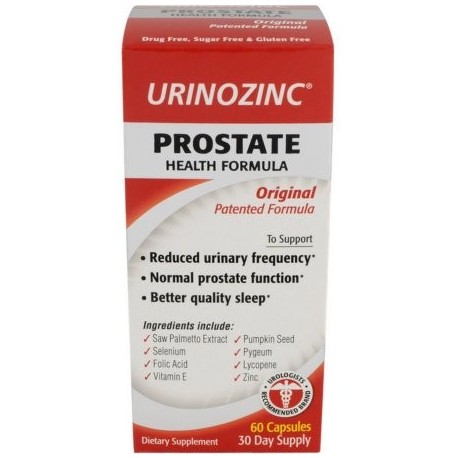 URINOZINC Fórmula de próstata 60 ea (Pack de 4)