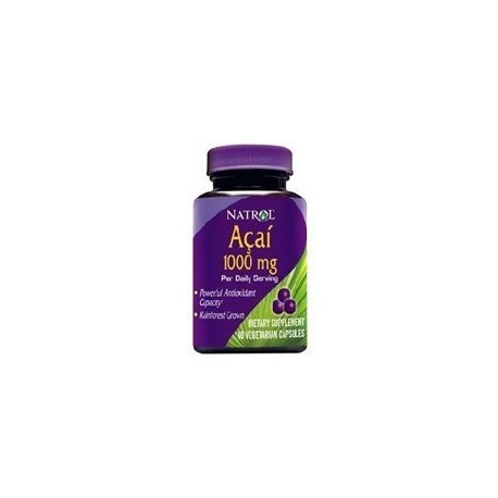 Natrol Acai 1000mg por porción de acción rápida cápsulas vegetarianas - 60 Ea