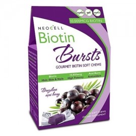 NEOCELL Biotina Explosiones 10.000 mcg- brasileña Acai Berry 30 blandas masticables