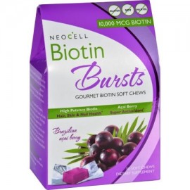 NeoCell Laboratories Biotina Explosiones - masticable - Acai Berry - 30 Conde - (Pack de 2)