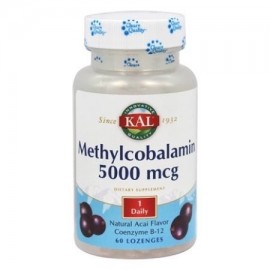 Kal - La metilcobalamina Pastilla Acai Berry (BTL-plástico) 5000mcg 60 tabletas