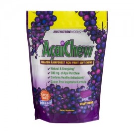 NutritionWorks AcaiChew selva amazónica Acai fruta blanda masticables - 30 CT