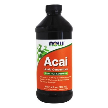 NOW Alimentos - Acai Super Fruit Antioxidante Líquido Concentrado - 16 oz