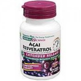 Herbal Actives Extended Release Acai Resveratrol Nature's Plus 30 VegTab