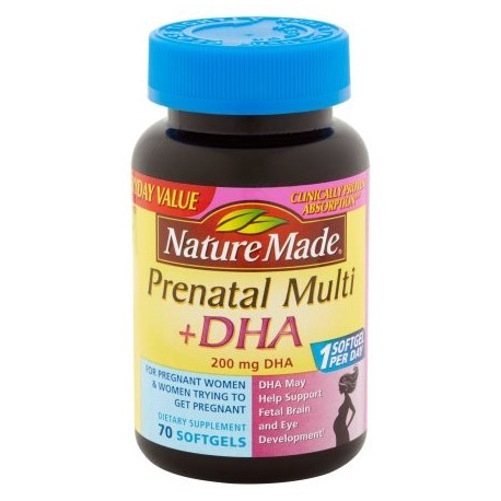 Nature Made prenatal Multi - DHA cápsulas blandas suplemento dietético 70 ct