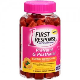 FIRST RESPONSE ™ prenatales y postnatales multivitamínicos Gummies 90 ct. Botella