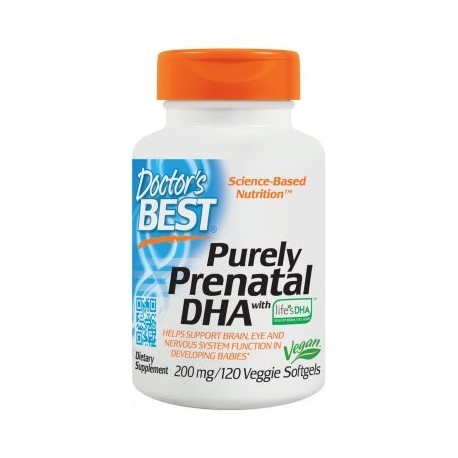 Doctor's Best Puramente Prenatal DHA 200 mg Softgels vegetal 120 Ct