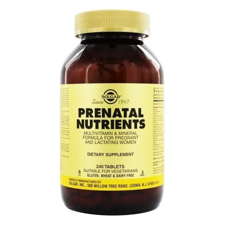 Solgar - Los nutrientes prenatales - 240 Tabletas