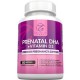 Prenatal DHA Vitaminas - Suplemento premium Embarazo Cuidado - Hecho con vitamina D3 Omega 3 y EPA para el cerebro y los ojos