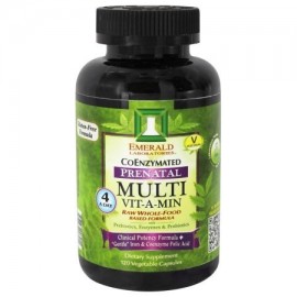 Emerald Labs - Prenatal Multi Vit-A-Min Raw Whole-Food fórmula a base - 120 cápsulas vegetales