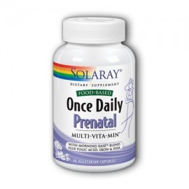 Solaray una vez al día prenatales Multi-Vita-Min cápsulas vegetales 90 Ct