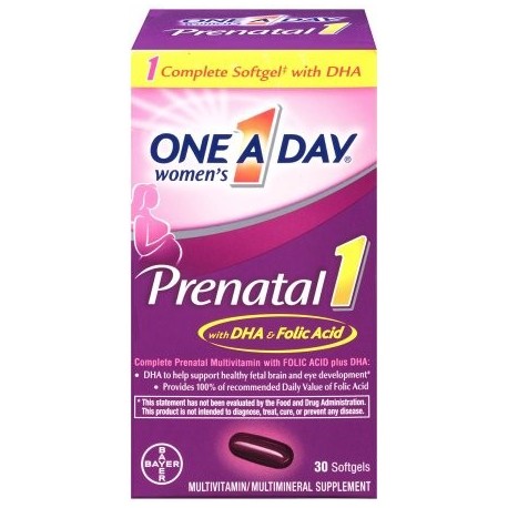 Uno es un Day Women prenatal Una píldora 30 Conde buque de EE.UU. marca One-A-Day