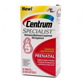 Especialista Centrum completa de multivitaminas tabletas y geles suaves para Prenatal - 28 - 28 Ea
