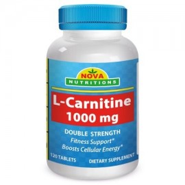 Nova Nutritions L-Carnitina 1000mg 120 Comprimidos - Carnitina para el apoyo de la energía y de la aptitud