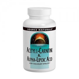 Source Naturals acetil L-carnitina y ácido alfa lipoico 650 mg 120 Count