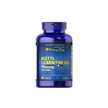 Puritan's Pride 2 Pack de acetil L-carnitina Forma libre 400 mg con ácido alfa lipoico 200 mg de carnitina de forma libre 400 m