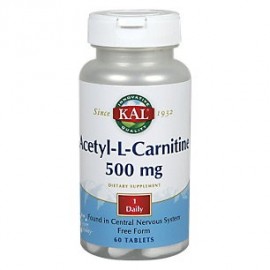 Kal - Acetil L-Carnitina Tablet (BTL-plástico) 60 tabletas de 500 mg