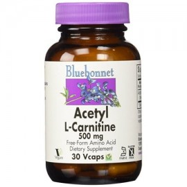 Bluebonnet - acetil L-carnitina 500 mg 30 Vcaps