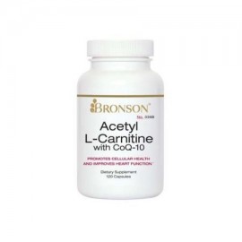 Bronson Acetil L-carnitina con CoQ10 120 Cápsulas