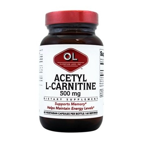Olympian Labs acetil L carnitina 500 mg 60 cápsula