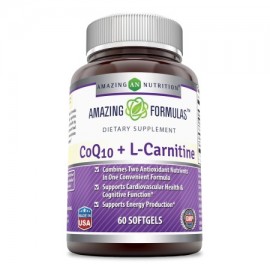 Amazing Formulas CoQ10 30 Mg - L carnitina 250 mg 60 Softgels