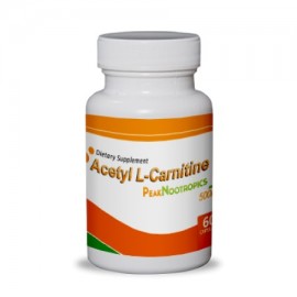 PeakNootropics Acetil L-carnitina (ALCAR) Cápsulas - 60 Count 500 mg Caps Veggie - Suplemento Nootropic