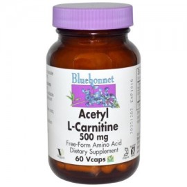 Bluebonnet - acetil L-carnitina 500 mg 60 Vcaps