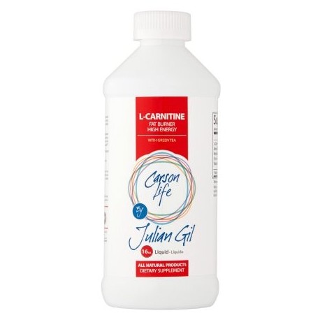 CARSON LIFE por Julian Gil Liquid L-Carnitina suplemento dietético 16 oz