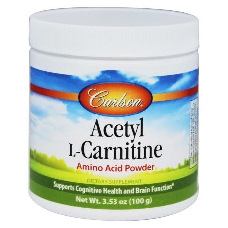 Carlson Labs - Acetil-L-Carnitina Amino Acid Powder 1200 mg. - 100 gramos