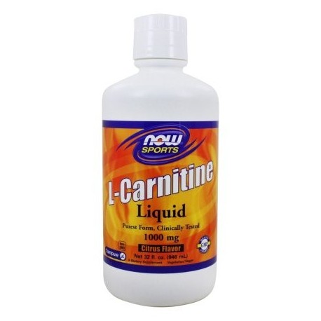 NOW Foods - L-Carnitina Liquid Citrus Flavor 1000 mg. - 32 oz.