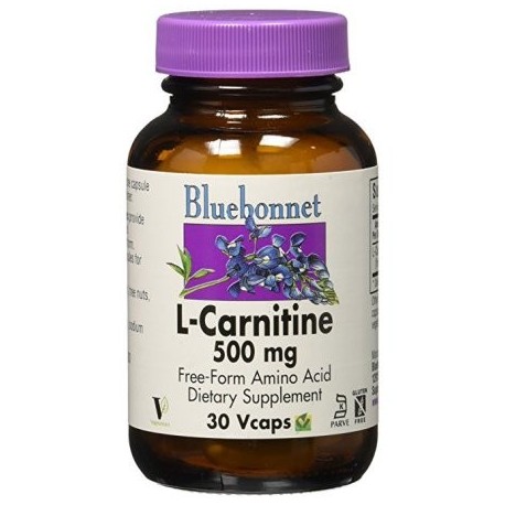 Bluebonnet - L-carnitina 500 mg 30 Vcaps