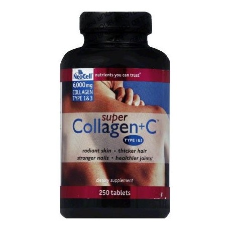 NEOCELL 6000 mg Tablets Type 1 -amp- 3 Super Collagen - C 250 CP