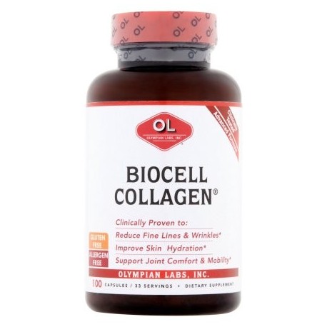 Olympian Labs Biocell colágeno de los Suplementos Dietéticos 100 recuento