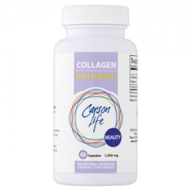 CARSON LIFE colágeno de belleza con vitamina C cápsulas de suplementos dietéticos 1.000 mg 60 conteo