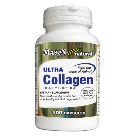 Vitaminas Mason Ultra Cápsulas Fórmula colágeno de belleza 100 Ct