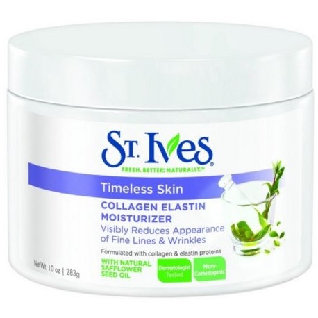 St. Ives Skin Timeless Colágeno Elastina Facial Crema hidratante 10 oz (Pack de 2)