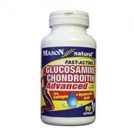 Mason Natural glucosamina condroitina avanzada Con hialurónico colágeno y cápsulas - 90 Ea