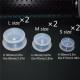 SPEQUIX Terapia de ahuecamiento de silicona Juego profesional de anti-deslizante de silicona masaje Copas y almacenamiento de