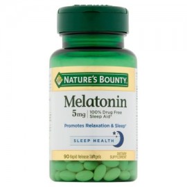Nature's Bounty Súper Fuerza Melatonina Suplemento dietético 5 mg 90 conteo