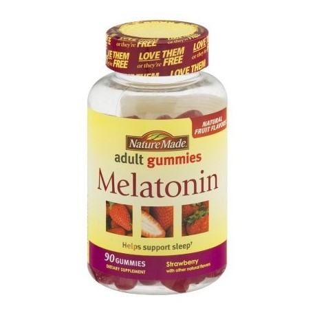 Nature Made Sabor Gummies adultas melatonina Fresa - 90 CT