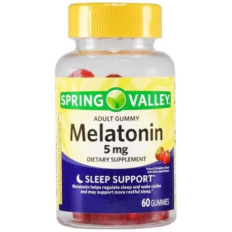 Spring Valley adulto gomoso Melatonin 5 mg 60 ct