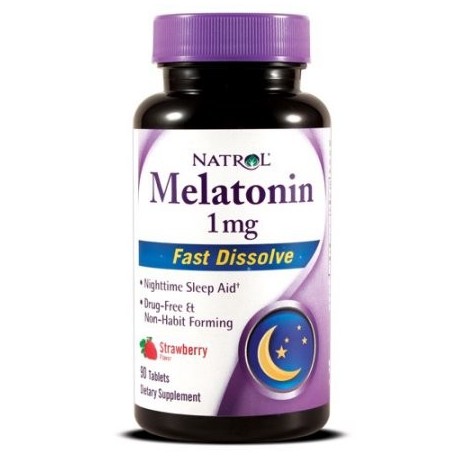 Natrol Melatonina 1mg rápido comprimidos que se disuelven 90 Ct