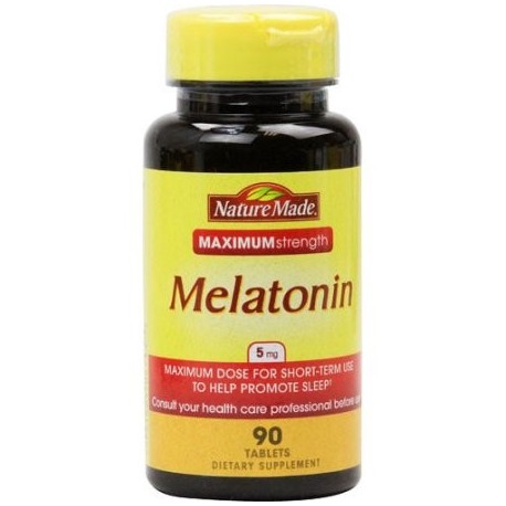 Nature Made Melatonina 5 mg tabletas de suplementos alimenticios - 90 CT