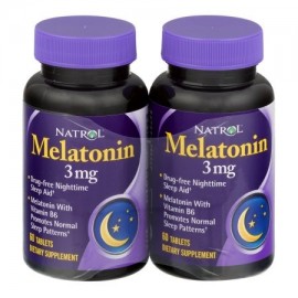 Natrol Melatonina 3 mg tabletas de suplementos dietéticos - 2 PK 600 CT