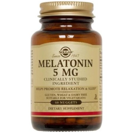 Melatonin 5mg Nuggets Solgar 60 Tabs