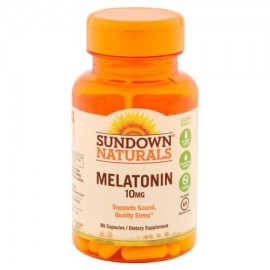 Sundown Naturals cápsulas de melatonina suplemento dietético 10 mg 90 conteo