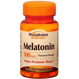 Sundown Melatonina 300 mcg Tablets 120 ea (Pack de 2)
