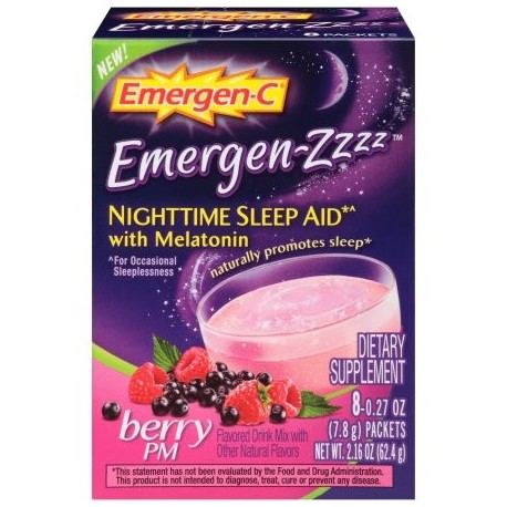 Emergen Zzzz®-Aid sueño nocturno con Melatonin en Berry Flavor PM 8 Box CT