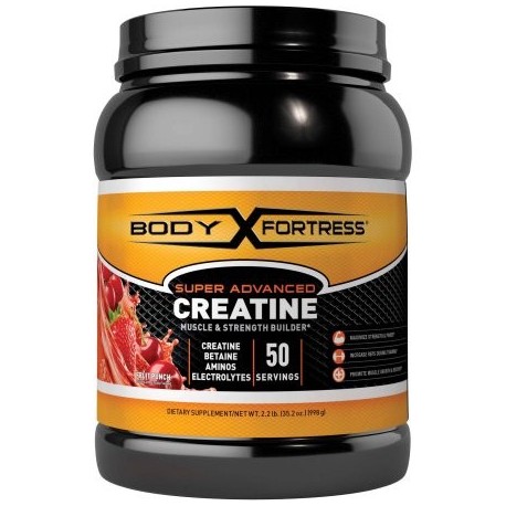 Body Fortress súper avanzada de creatina ponche de frutas 2.2 libras